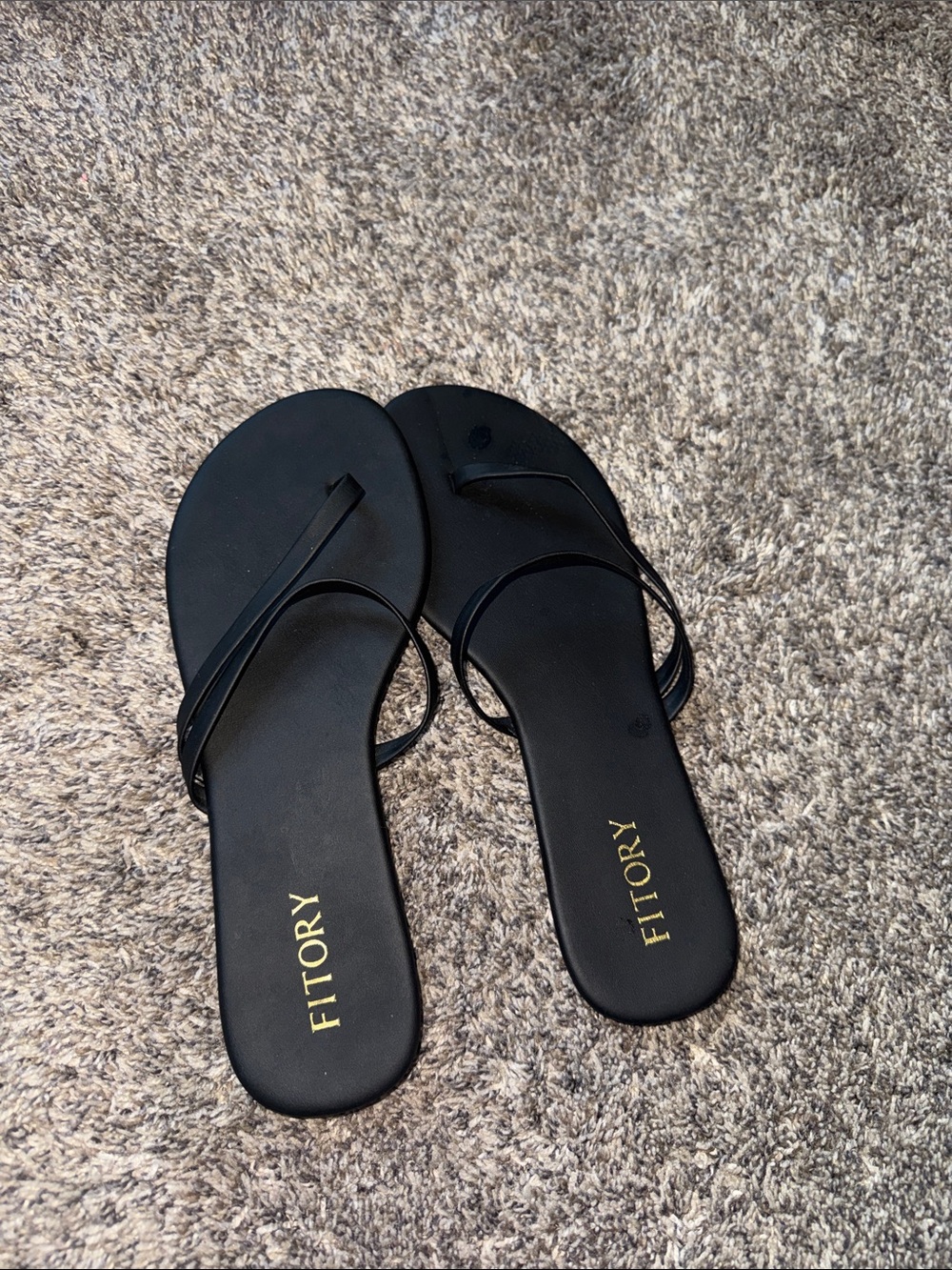 Tory Burch Black Slim-Strap Women's Sandals